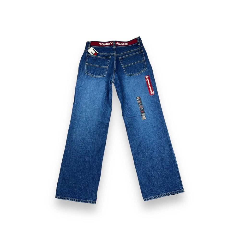 Tommy Hilfiger Boy's Y2K Jeans Youth Size 18 New - Logo Blue Denim Jeans 29 x 29